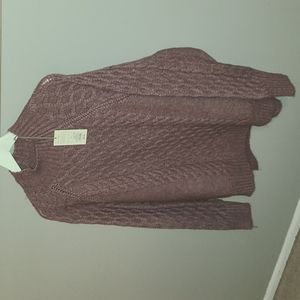 Mock neck turtleneck sweater